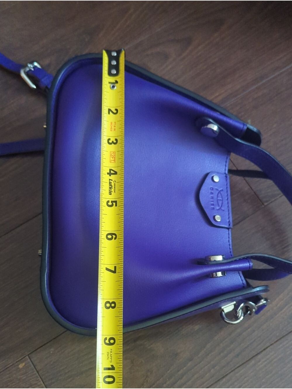 Danier Purple Leather Top-Handle Crossbody Bag - Picture 11 of 16